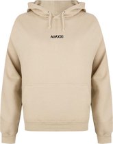ROMEINSE CIJFERS couple hoodies beige (UNISEX - maat S) | Gepersonaliseerd met datum | Matching hoodies | Koppel hoodies