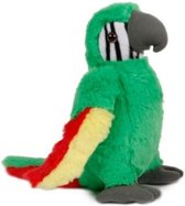 knuffel papegaai junior 23 cm pluche groen