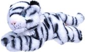 knuffel witte tijger Ecokins Mini junior 20 cm pluche wit