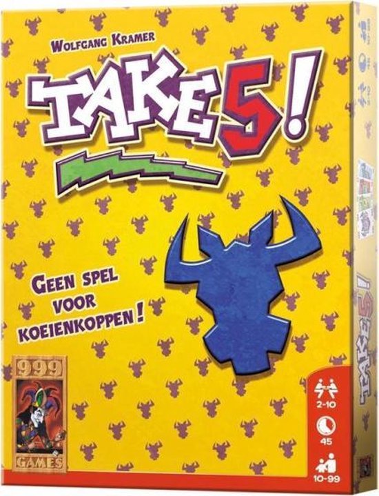 Afbeelding van het spel kaartspel Take 5! karton geel 105-delig