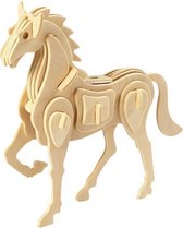 3D Houten constructie set paard 18 x 4,5 x 16 cm