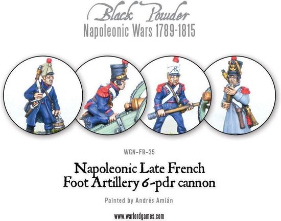 Thumbnail van een extra afbeelding van het spel Napoleonic Late French Foot Artillery 6-pdr cannon