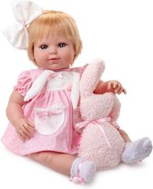 babypop Baby Sweet meisjes 50 cm vinyl/textiel roze/wit