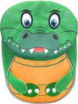 rugzak krokodil junior 4 liter polyester groen