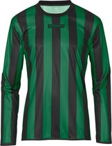 Masita | Sportshirt Barça Lange Mouw Dames & Heren Shirt Licht - Stevig - 100% Polyester - BLACK/GREEN - 128