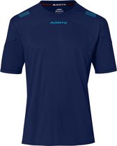 Masita | Sportshirt Heren Korte Mouw - Porto - Wedstrijd - Fitness - Hardloopshirt Heren - Ademend Vocht Regulerend - NAVY/SKY BLUE - XXXL