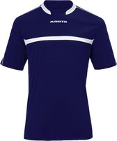 Masita | Sportshirt Dames & Heren Korte Mouw - Brasil - Sneldrogende Climatech - NAVY BLUE/WHITE - 128