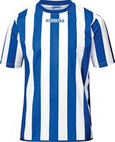 Masita | Sportshirt Dames & Heren Korte Mouw - Barça - Licht Elastisch Polyester Ademend Vochtregulerend - ROYAL BLUE/WHIT - XL
