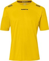 Masita | Sportshirt Heren Korte Mouw - Porto - Wedstrijd - Fitness - Hardloopshirt Heren - Ademend Vocht Regulerend - YELLOW/BLACK - XXL
