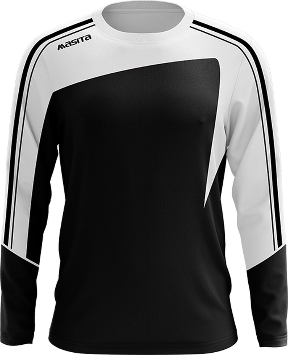 Masita | Forza Sweater - Mouw met Duimgaten - zwart-wit - XL