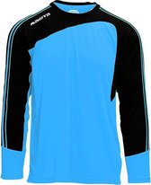 Masita | Keepersshirt Forza - Heren - Dames - Kind - Ademend Vochtregulerend Quick-Dry Technologie - SKY BLUE/BLACK - 164