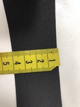 Elastiek band 4 cm breed - zwart bandelastiek - blister 2x 1 m
