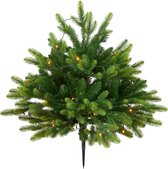 STAR Trading Busk Kerstboom - Kerstverlichting - LED - 80 cm - kunststof/staal/groen