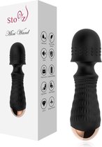 Stoyz Mini Wand Massager & Vibrator - G-Spot & Clitoris Stimulator - Voor Vrouwen & Koppels - Fluisterstil - Zwart