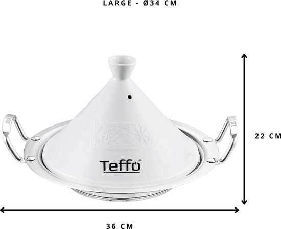 Couvercle Fleur Tajine Teffo - LARGE Ø 34cm