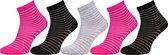 5x Roze en zwarte PRIMARK sokken 30.5/36