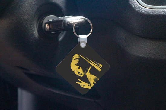 Porte-clés - Boucle d'oreille fille à la perle - Vermeer - Art - Plastique