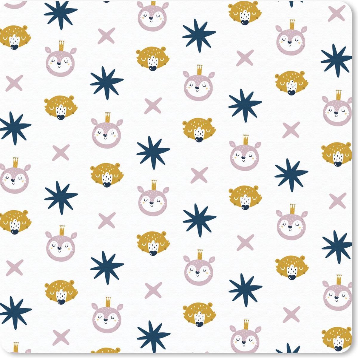 Muismat 30x30 cm - Mousepad Dieren - Patroon - Vormen - Muismatten