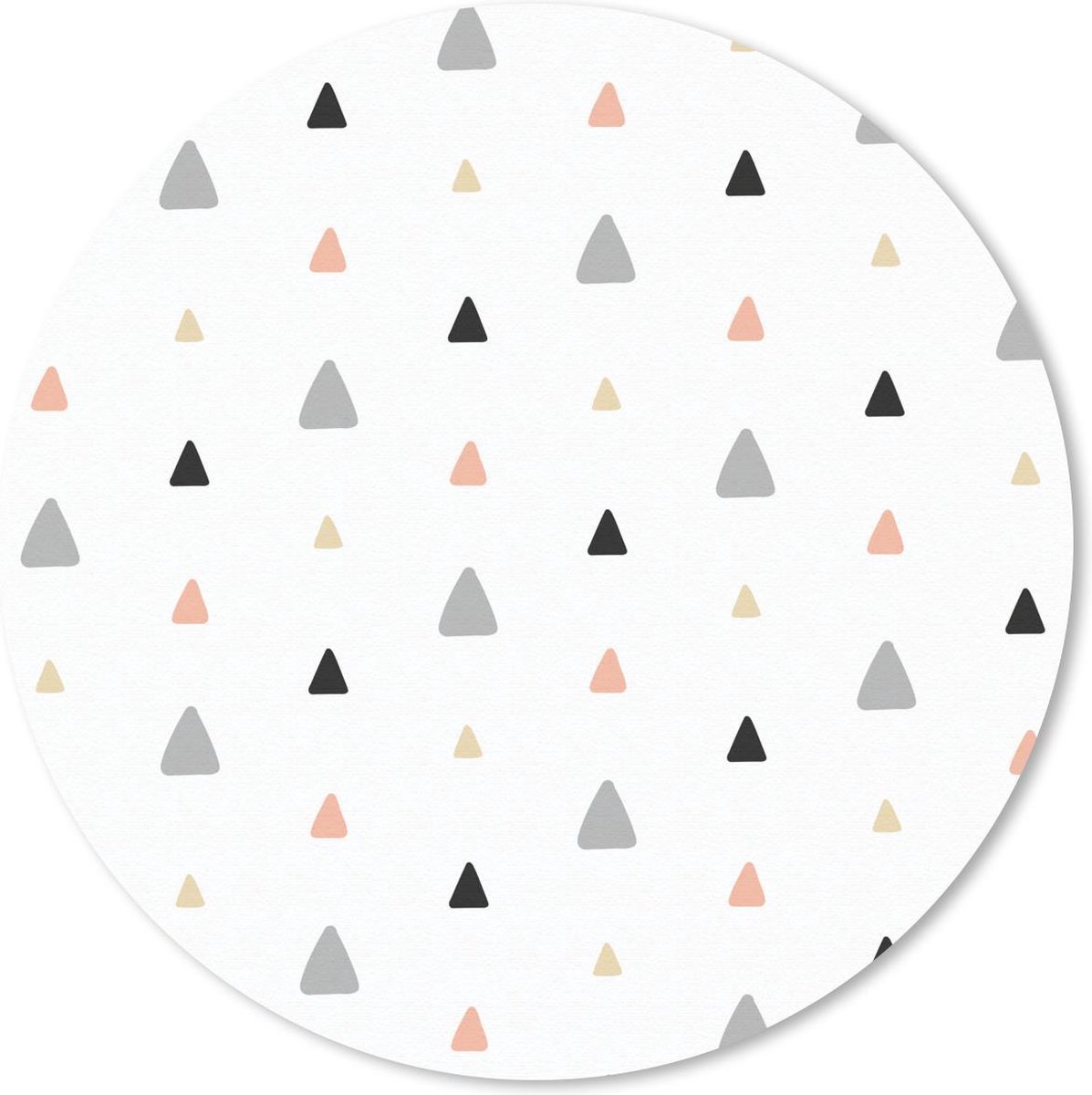 Muismat rond 30x30 cm - Mousepad Pastel - Vorm - Patroon - Ronde muismatten