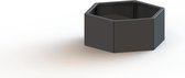 MySteel Gepoedercoat staal plantenbak Denver 500  - Kleur: RAL9005 (zwart) - Hoogte: 400mm