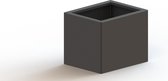 MySteel Gepoedercoat staal plantenbak Texas 400x500  - Kleur: RAL9005 (zwart) - Hoogte: 400mm