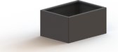 MySteel Gepoedercoat staal plantenbak Texas 600x800  - Kleur: RAL7016 (antraciet grijs) - Hoogte: 600mm