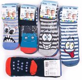 Comfortabele jongens sokken monsters sokken kindersokken multipack 5 paar antislip sokken maat 19-22