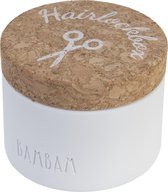 BamBam Hairlock Box - Polystone avec couvercle en liège - durable - Cadeau Bébé