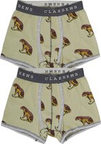 Claesen's Jongens 2-pack Boxershort- Cheetah Print- Maat 116-122