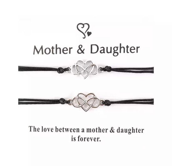 moeder dochter armband -cadeau voor moeder -vriendschaps armband- moeder en  dochter... | bol.com