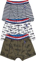 Claesen's Jongens 3-pack Boxershort -Multicolor Marine Groen- Maat 164-170