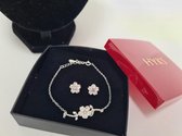 HYKS - Sieraden set- 925 Zilveren set - Dames sieraden gift box - Cadeau sieraden set