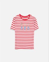 Where's Waldo? Dames Tshirt -M- Striped Rood/Wit