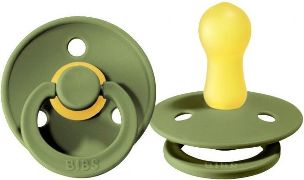Goedkoopste Bibs Fopspeen Round 0-6mnd Olive