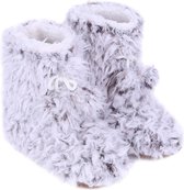 Grijze pantoffels met pompons  36-38 EU