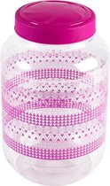 Hega Voorraadpot Cordoba 3,7 Liter 15,6 X 25 Cm Transparant/roze