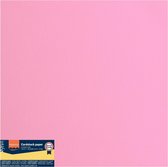 Florence Karton - Pink - 305x305mm - Ruwe textuur - 216g