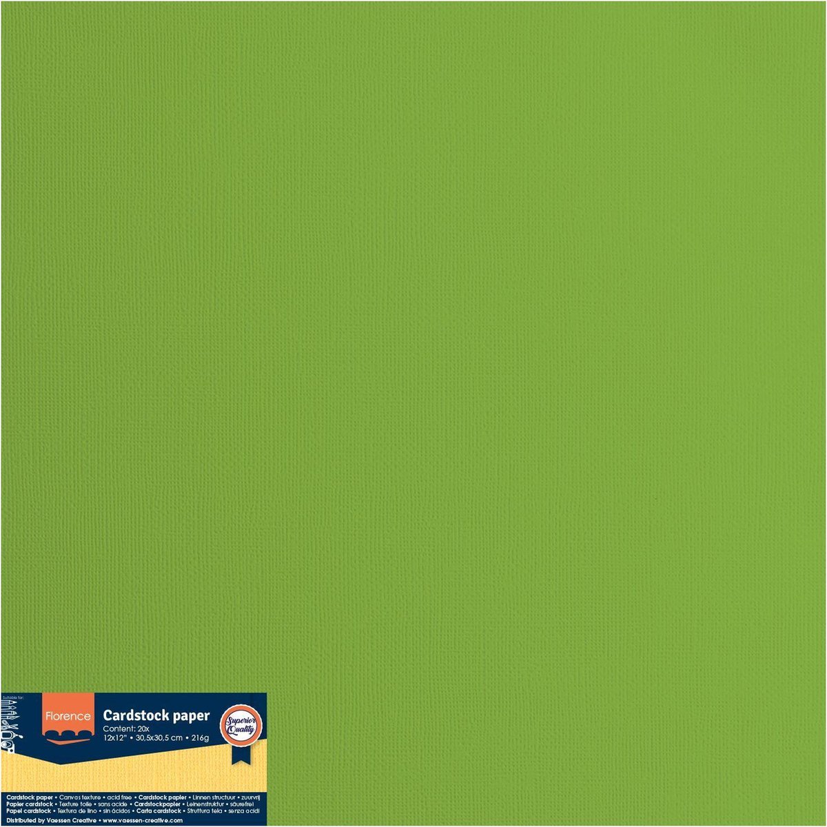Florence Karton - Frog - 305x305mm - Ruwe textuur - 216g