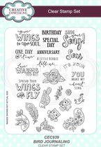 Creative Expressions Clear stamp - Bloemen - Cosmea - A5 - Set 15 stempels