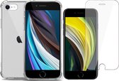 ChiGuard Apple iPhone SE 2020 / 8 / 7 Hoesje Transparant - iPhone SE 2020 / 8 / 7 Screenprotector Glas
