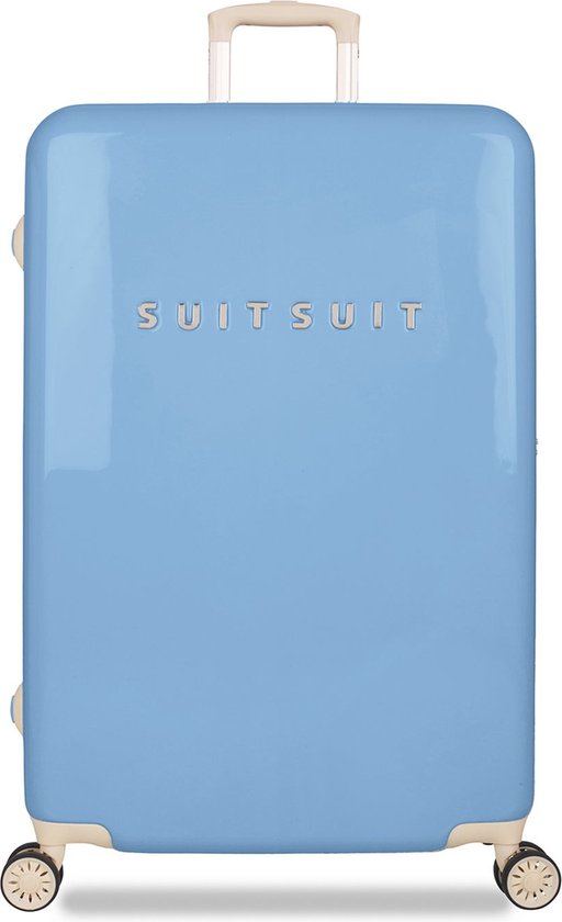 Foto: Suitsuit fabulous fifties reiskoffer met 4 wielen 76 cm 94l blauw pastel