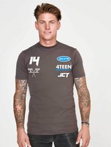 JORCUSTOM Sponsor Slim Fit T-Shirt - Grey - Volwassenen - Maat M