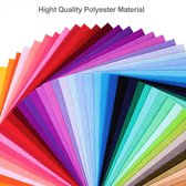 Foonii - vilt - 50 kleuren - hoogwaardige dunne flexibele makkelijk te verwerken viltvellen - polyester - 20 x 30 cm  vilt - DIY viltvellen - hobby en knutselen - naaiprojecten, - patchwork