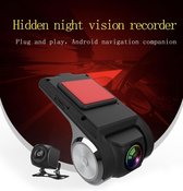 RYZA U2 Dashcam Night Vision Full HD Loop Opname 1080P USB ADAS GPS + WiFi Dual camera + 32GB SD card