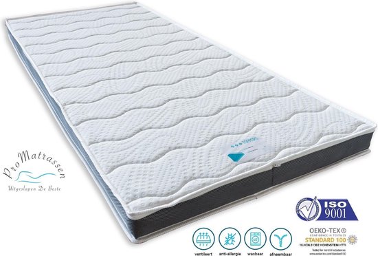 Topdek Matras - Tencel - Origineel Tencel - 3D - Air - Topper - Topdekmatras - Koudschuim – 70x200 - Tencel Tijk - Koudschuim - 13cm dik