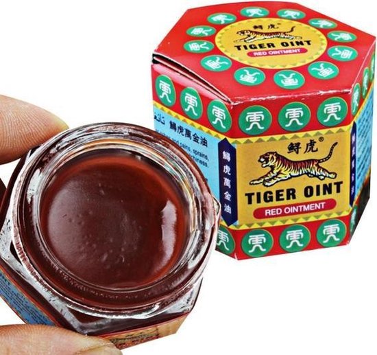 Tiger Balm - Tijgerbalsem - Rode Balsem - Sterk - Spierbalsem - Snelle & Effectieve Verlichting - 3 stuks - 3 x 21 gram