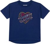Zadig & Voltaire T-shirt meisje blauw maat 164