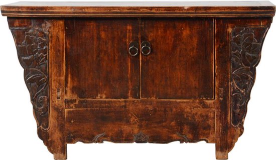 Fine Asianliving Antique Cabinet chinois Handgemaakt W97xD39xH63cm Meubles chinois Cabinet oriental