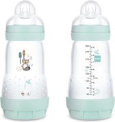 1x MAM 260ml ANTI-COLIC ZUIGFLES speen vanaf 0 jaar Turquoise