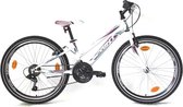 Sprint Calypso - Meisjesfiets 24 inch - Mountainbike - 18 Versnellingen Shimano - Wit/Roze - Framemaat: 44 cm - BK21SI0731 Rij5